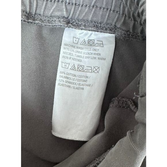 Susan Graver Weekend Gray Pants LT Large Tall Capri - Picture 5 of 8